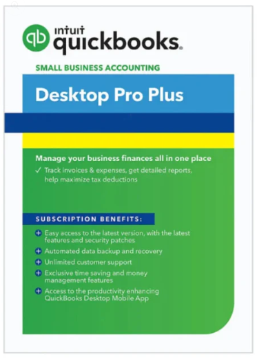 Intuit QuickBooks Desktop Pro Plus 2024 | 1-User Accounting Software
